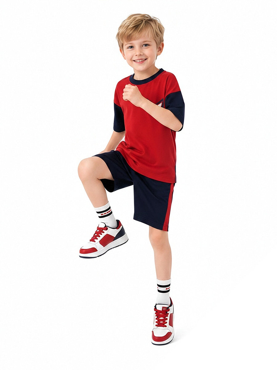 Boys Spiderman 2-Piece Outfit Superhero Short Sleeve T-Shirt and Matching Shorts