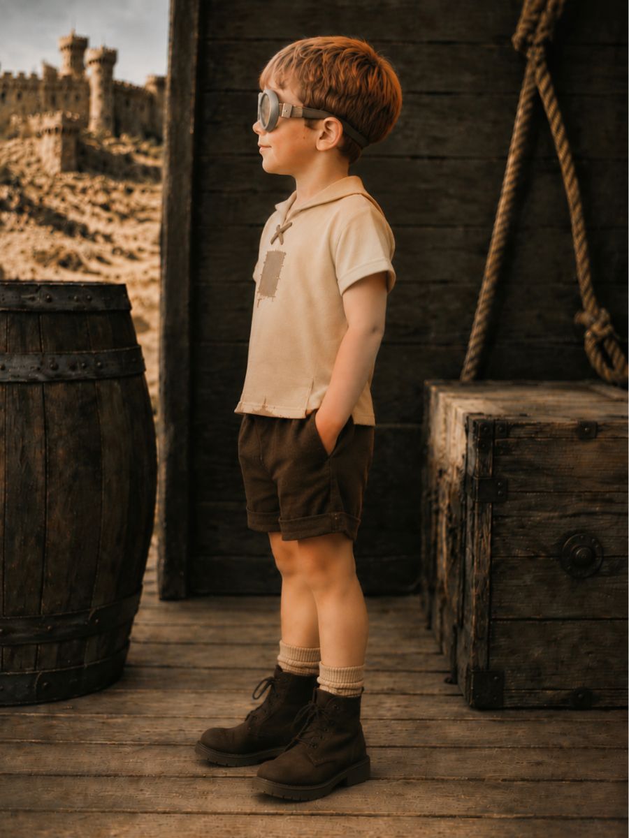 Boys Minions Costume Minions & Monsters Retro Short Sleeve Shirt and Shorts