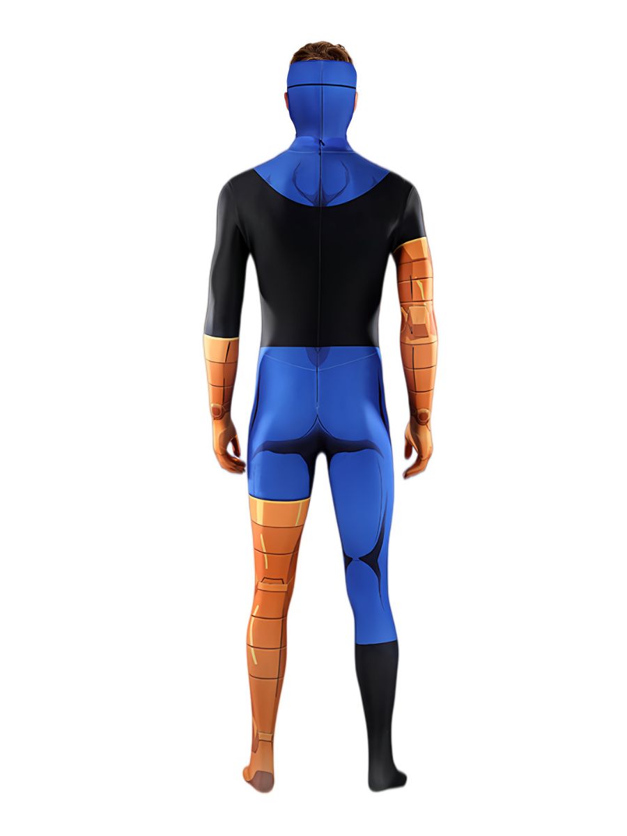 Animated Invincible Mark Grayson Costume for Kids and Adult Full Body Superhero Jumpsuit 