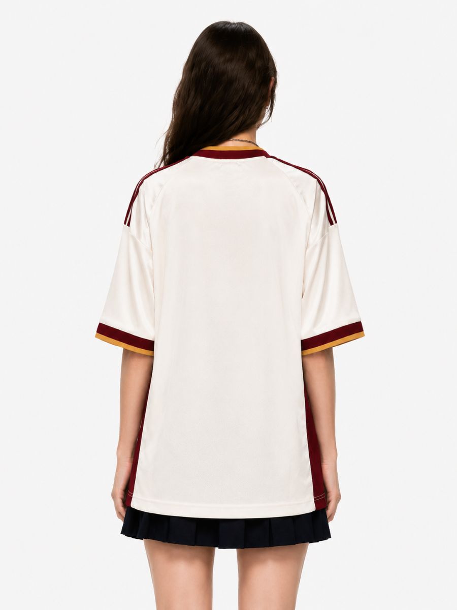 Custom Number Spain Soccer Jersey 2026 World Cup Women's Blokette Oversized V Neck T-Shirt 