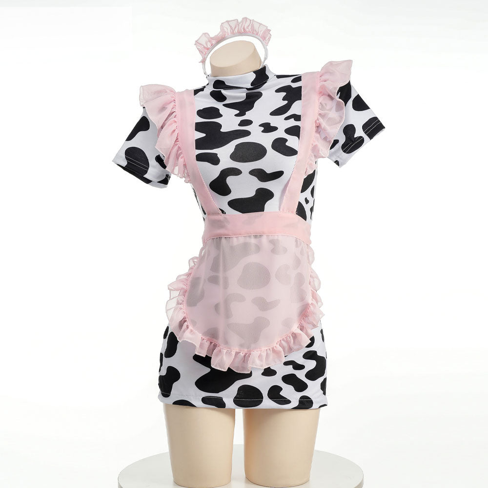 Cow uniform sexy maid outfit yv30484