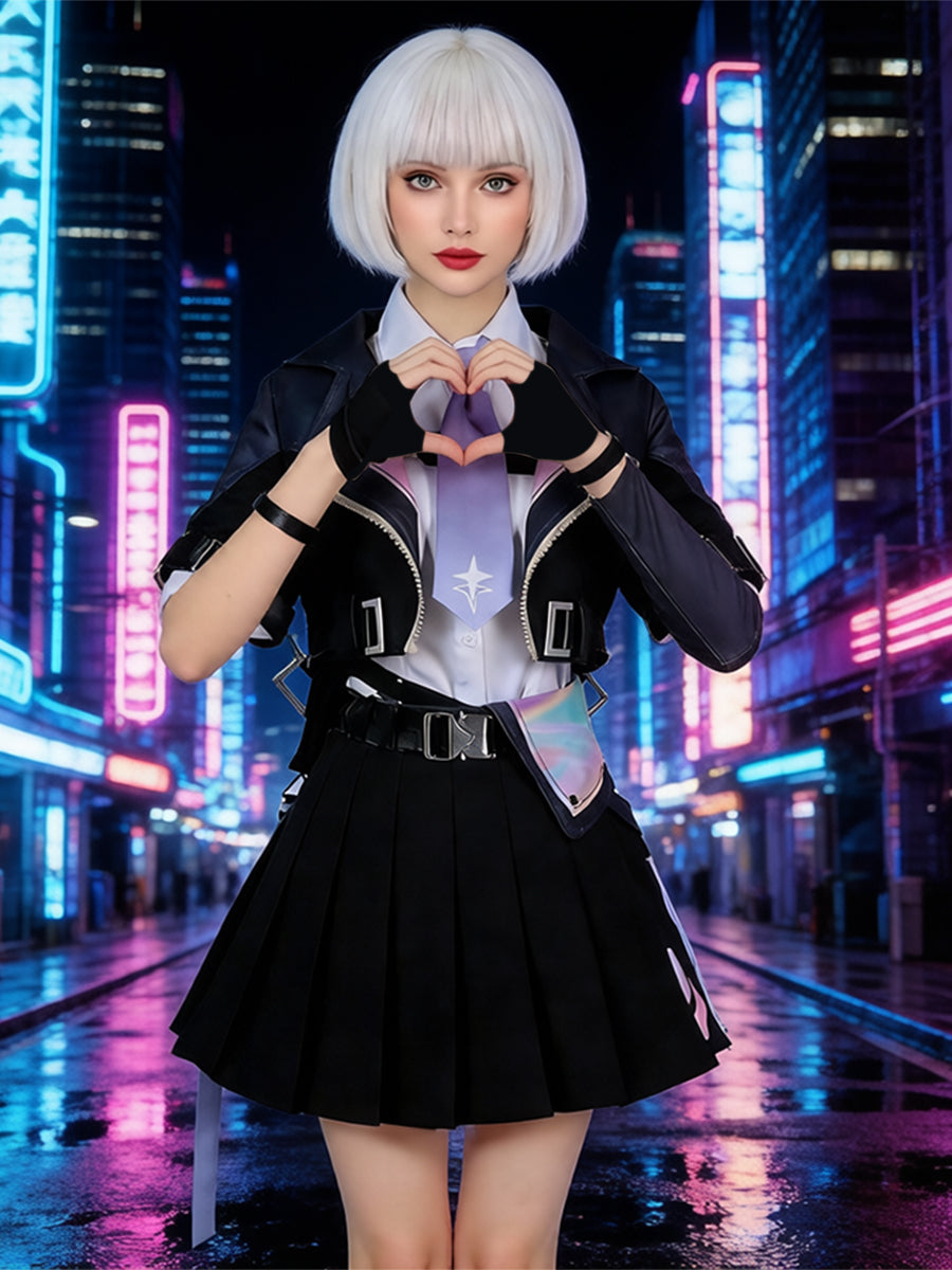 Neverness To Everness Zero Costume Anime Esper Zero Cyberpunk Techwear Cosplay Outfit 