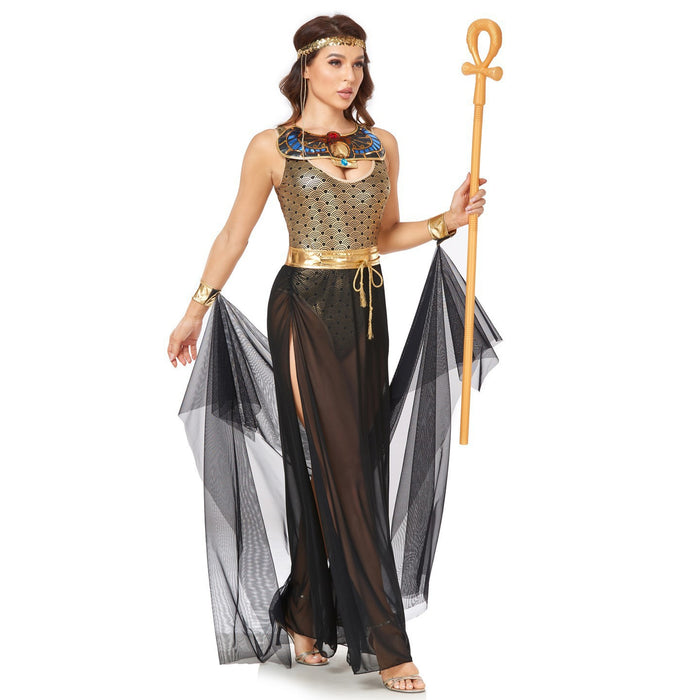 Egyptian Queen Costume Goddess Anubis Cosplay Lingerie Halloween Fancy ...