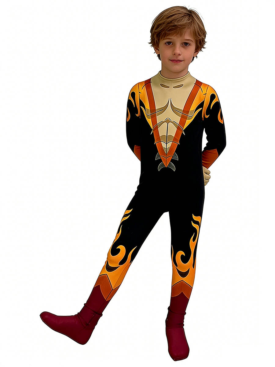 Dispatch Game Flambae Costume Waterboy Jumpsuit Chase Cosplay Outfit for Kids Adults