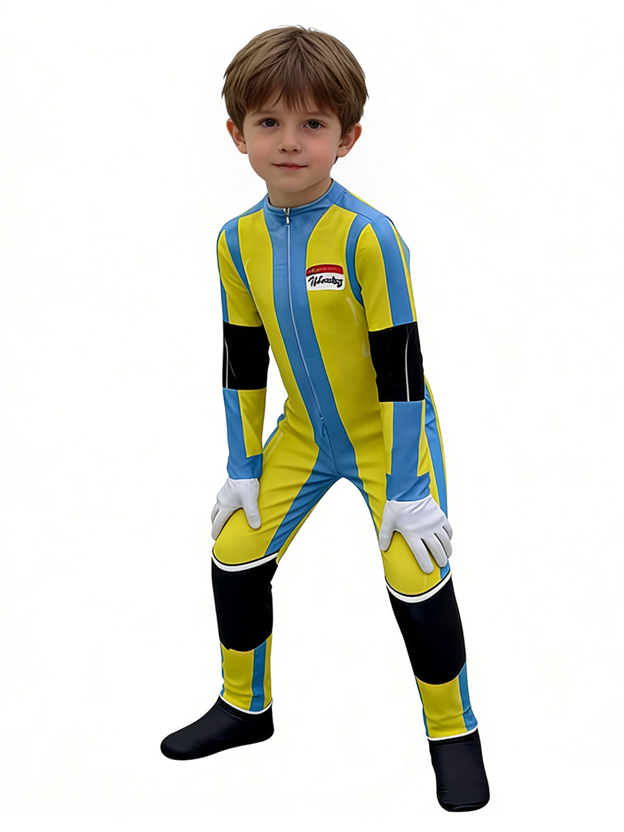 Dispatch Game Flambae Costume Waterboy Jumpsuit Chase Cosplay Outfit for Kids Adults