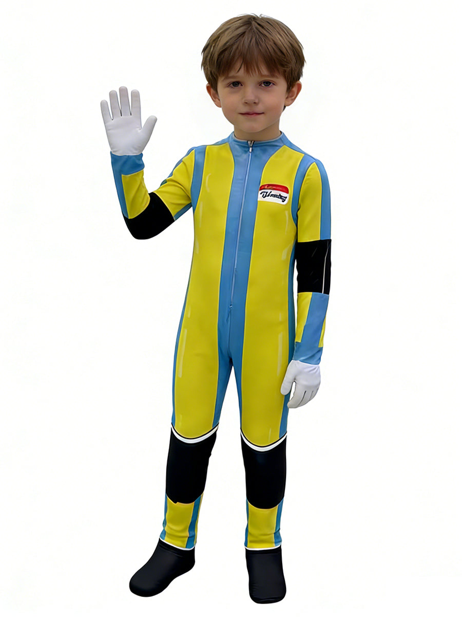 Dispatch Game Flambae Costume Waterboy Jumpsuit Chase Cosplay Outfit for Kids Adults
