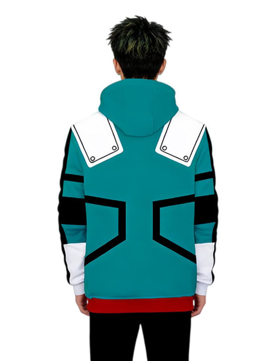 My Hero Academia Izuku Midoriya Costume for Adults Anime Deku Hooded Sweatshirt