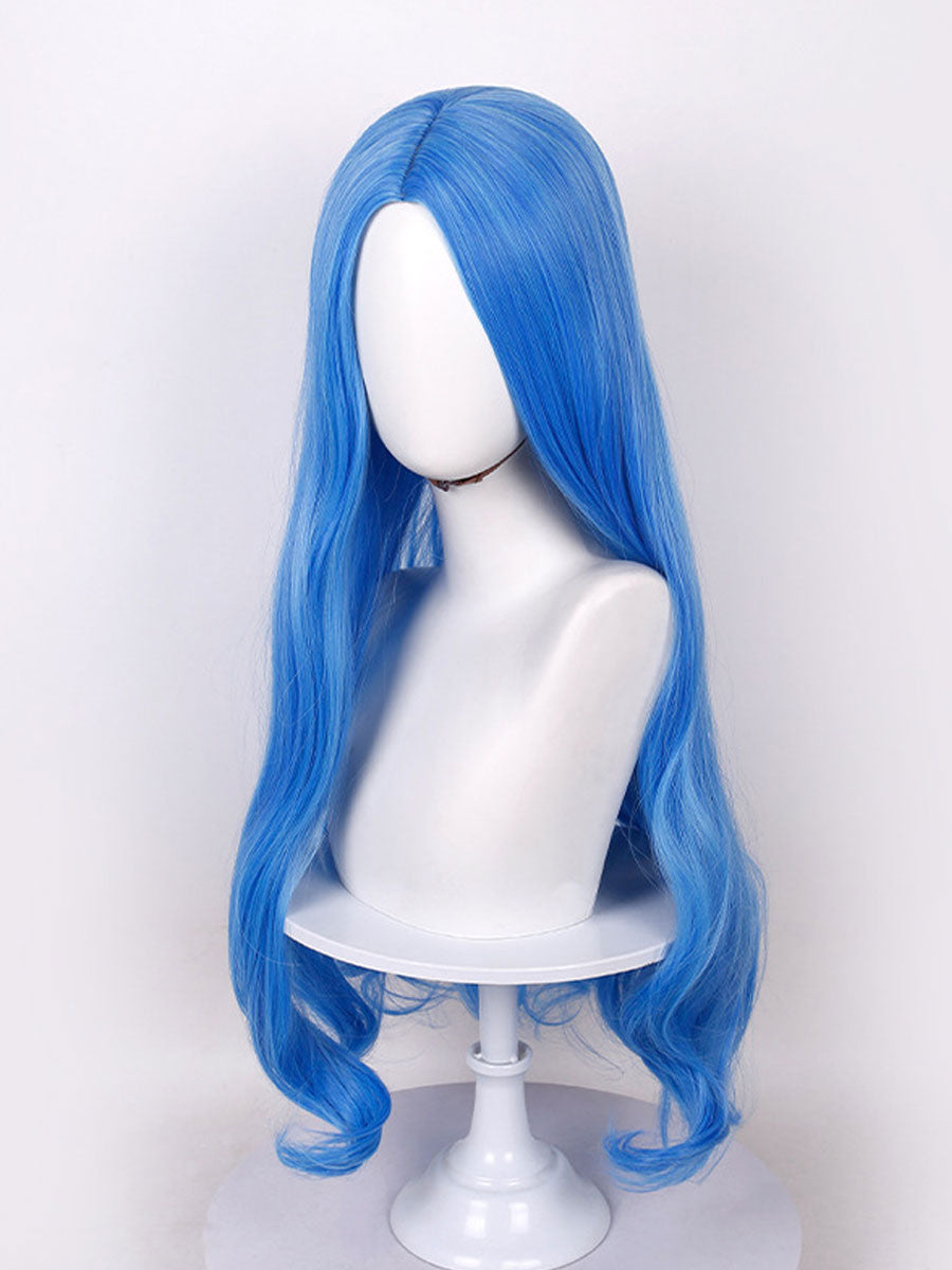 Descendants 5 Evil Chloe Costume for Kids and Adults Descendants Wicked Wonderland Princess Blue Faux Leather Cosplay Outfit