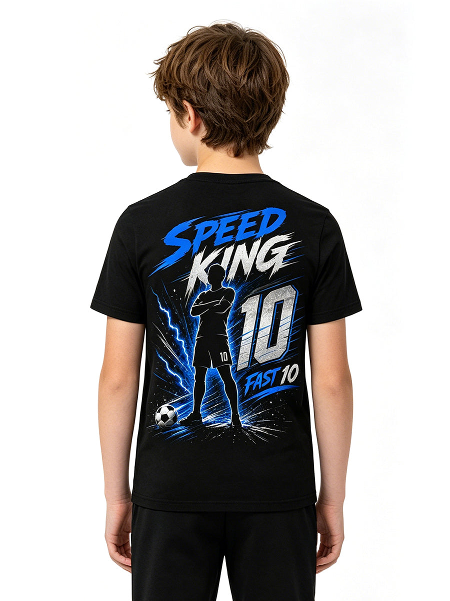 France Mbappe Soccer Jersey Speed King 10 Graphic Tee for Adults and Kids