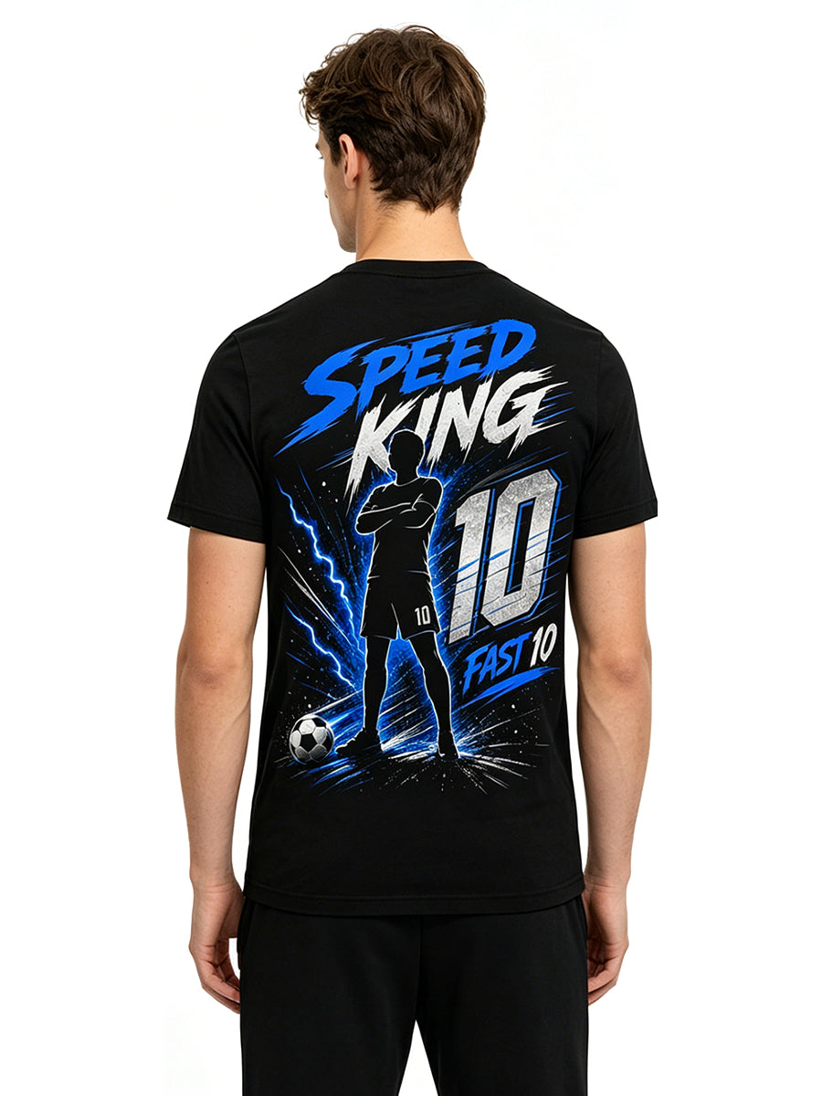 France Mbappe Soccer Jersey Speed King 10 Graphic Tee for Adults and Kids 
