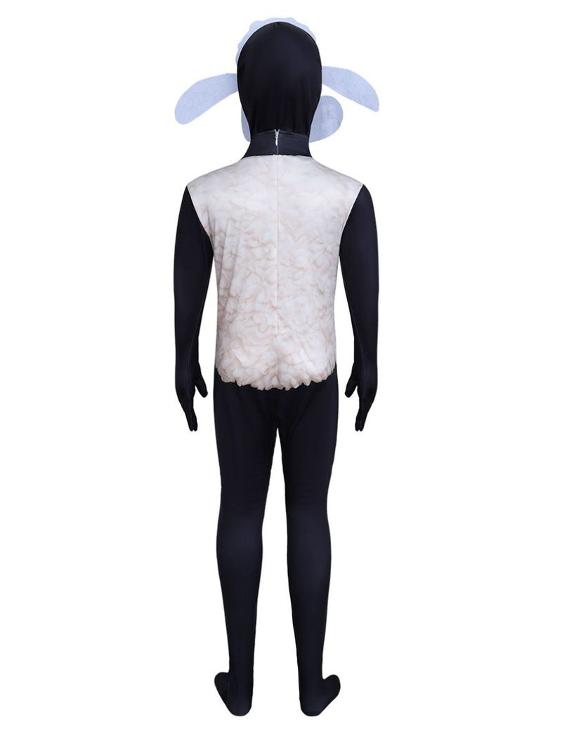 Shaun the Sheep Costume Cartoon Farm Sheep Full Body Jumpsuit 