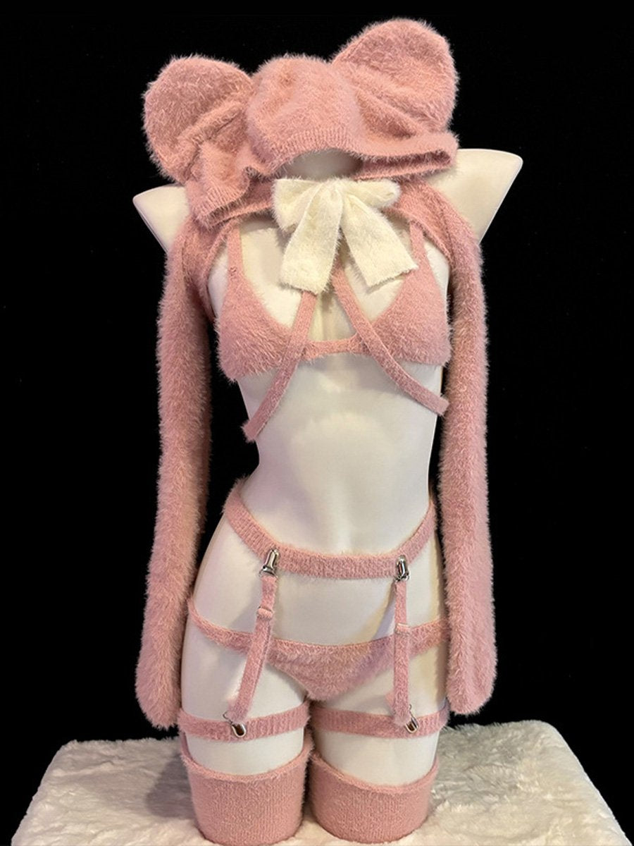 Plush Pink Teddy Bear Outfit – YOMORIO