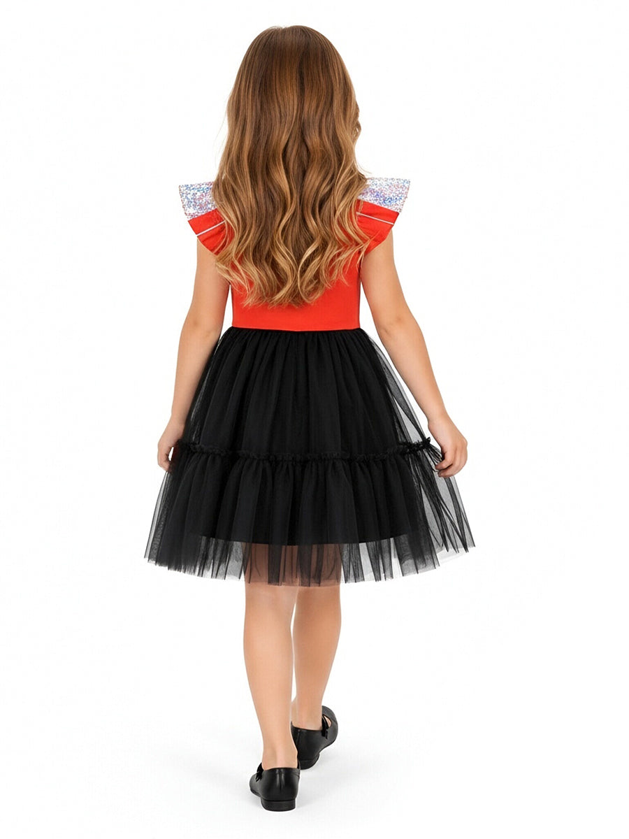 Michael Jackson Girl Costume Beat It Costume Retro Pop King 3D Print Dress