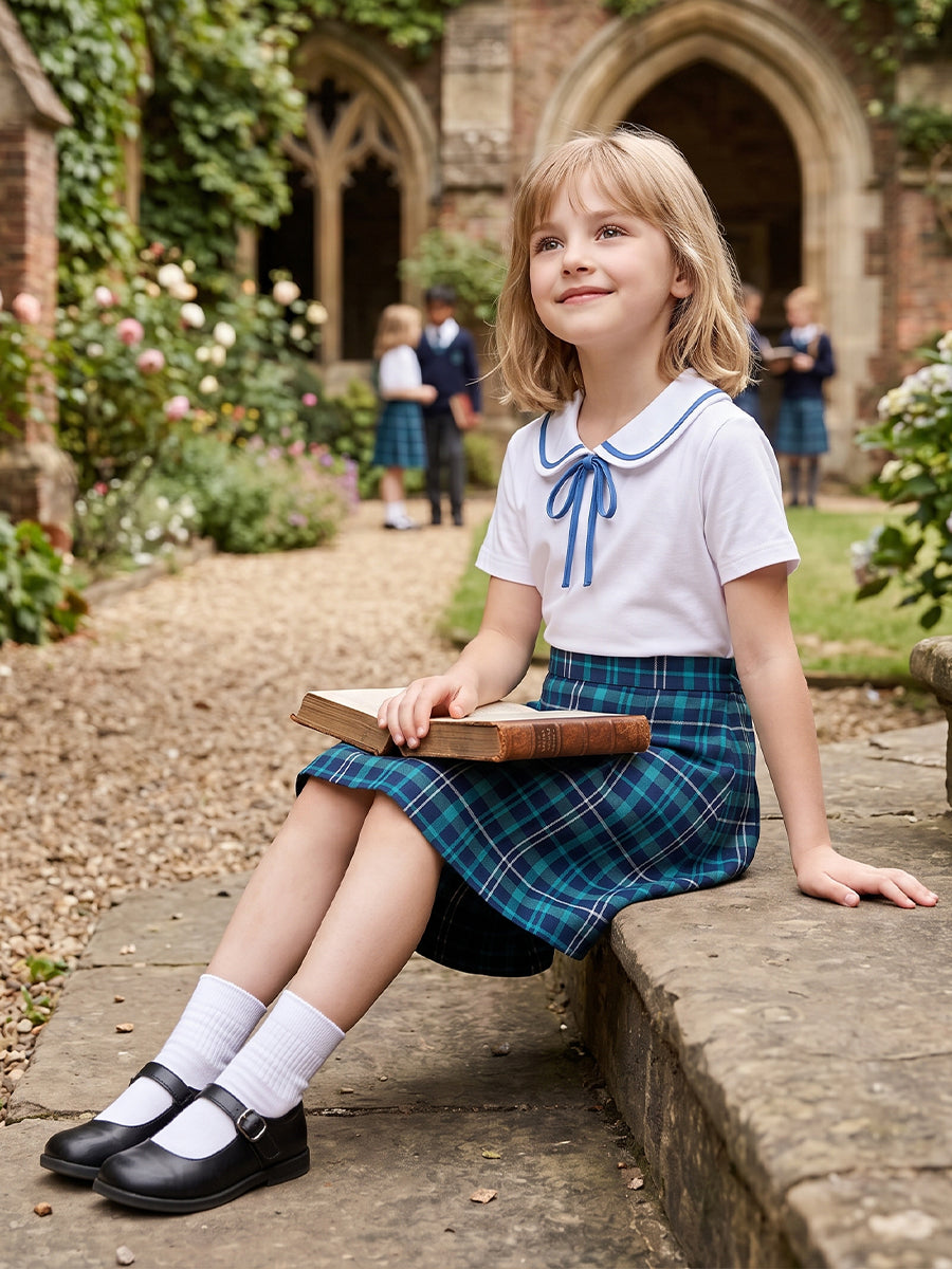Forgotten Island Jo Costume for Kids Animated JK School Plaid Uniform Set 