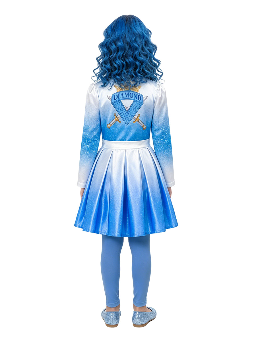 Descendants 5 Chloe Costume for Kids Descendants Wicked Wonderland Blue Princess Cosplay Outfit