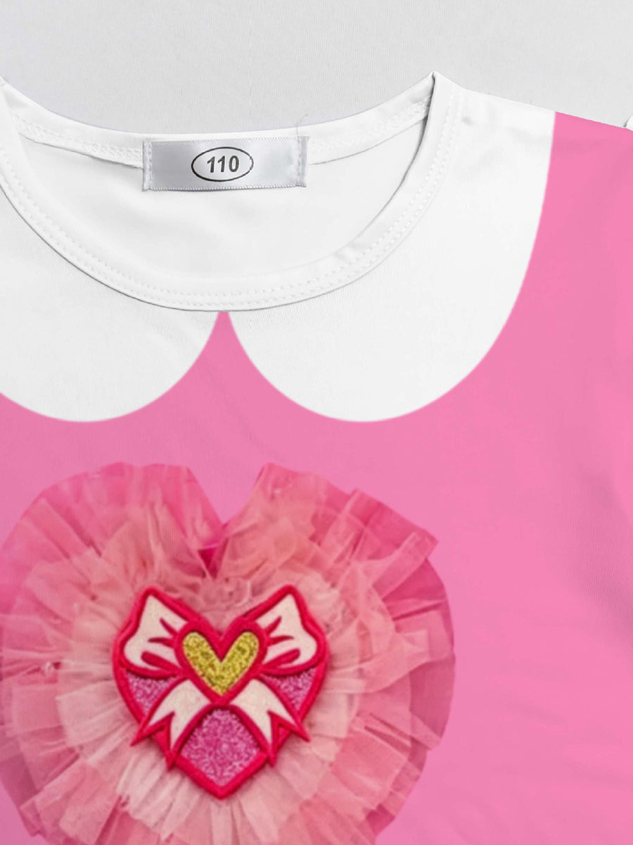 Girls Descendants 5 Pink Costume Descendants Wicked Wonderland Pink Princess Dress and Shoulder Bag