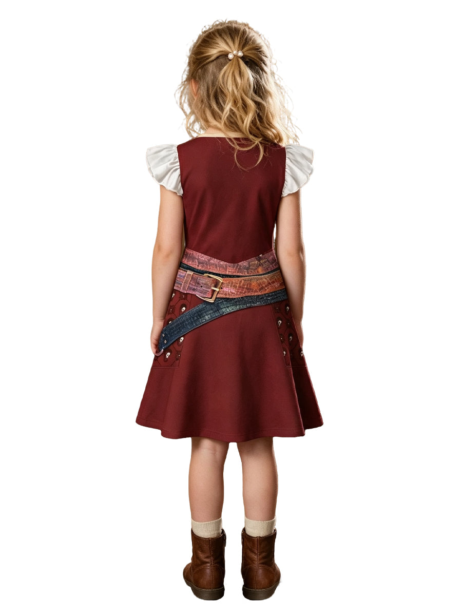 Descendants 5 Hazel Hook Costume for Girls Descendants Wicked Wonderland Pirate Cosplay Dress