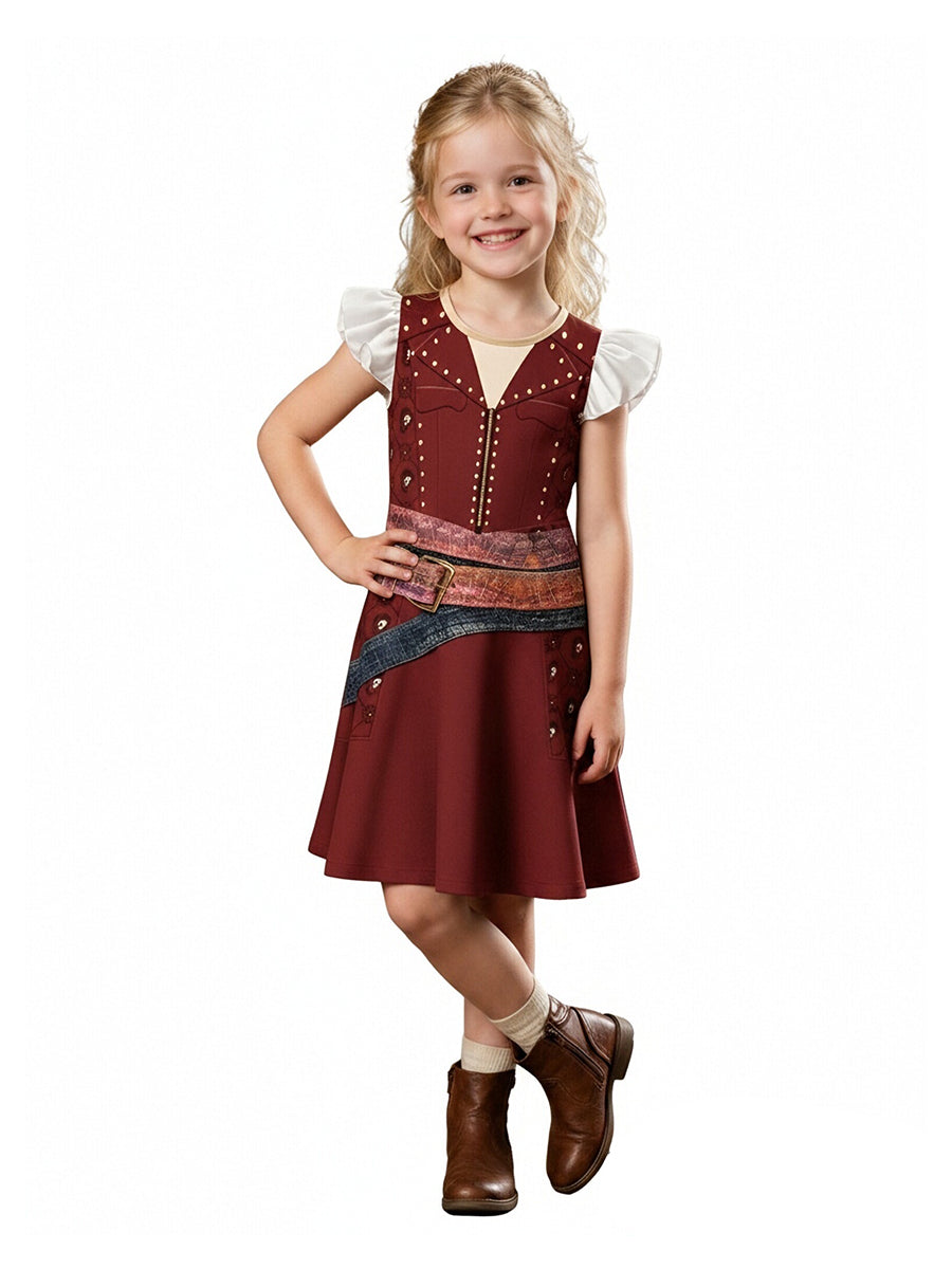 Descendants 5 Hazel Hook Costume for Girls Descendants Wicked Wonderland Pirate Cosplay Dress