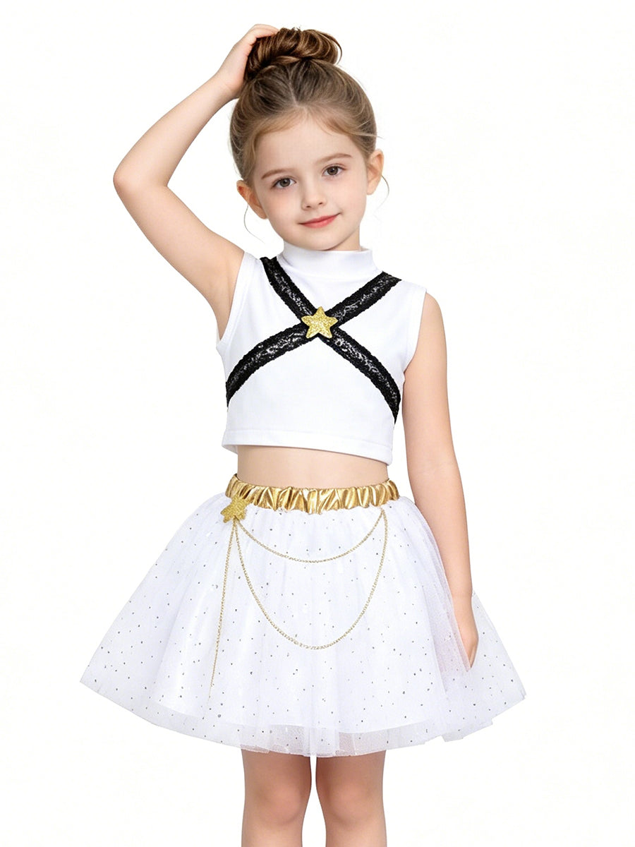 Kpop Rumi Costume for Kids Girls Pop Idol Stage Performance Outfit