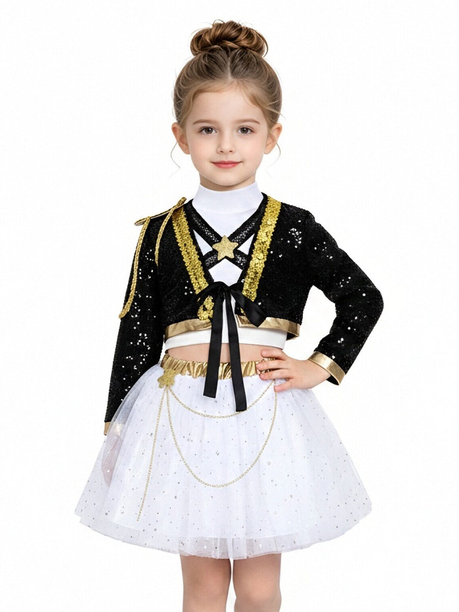 Kpop Rumi Costume for Kids Girls Pop Idol Stage Performance Outfit