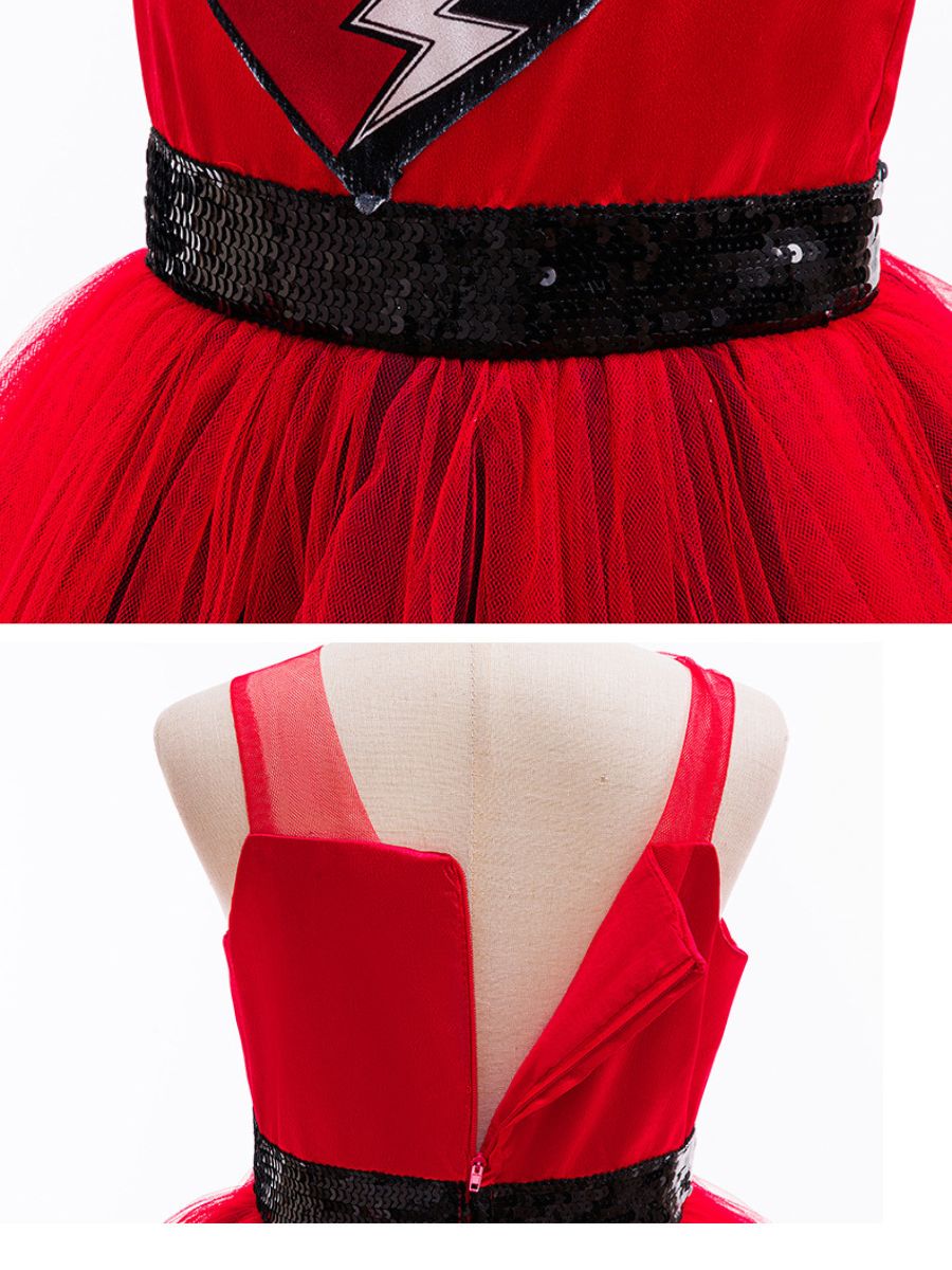 Descendants 5 Red Costume for Girls Descendants Wicked Wonderland Princess Red Tutu Dress