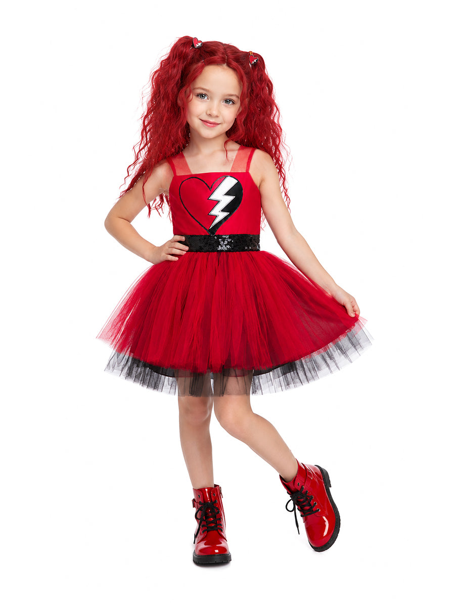 Descendants 5 Red Costume for Girls Descendants Wicked Wonderland Princess Red Tutu Dress
