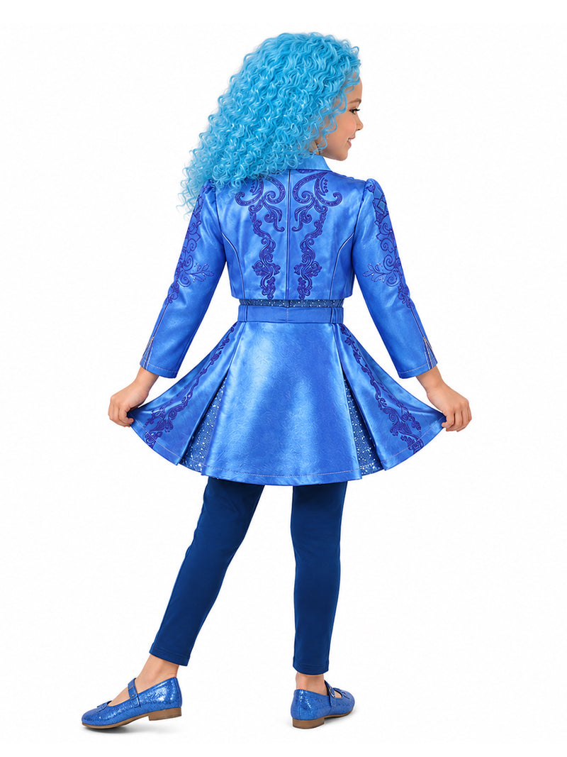 Girls Descendants 5 Chloe Costume Descendants Wicked Wonderland Blue Princess Cosplay Outfit