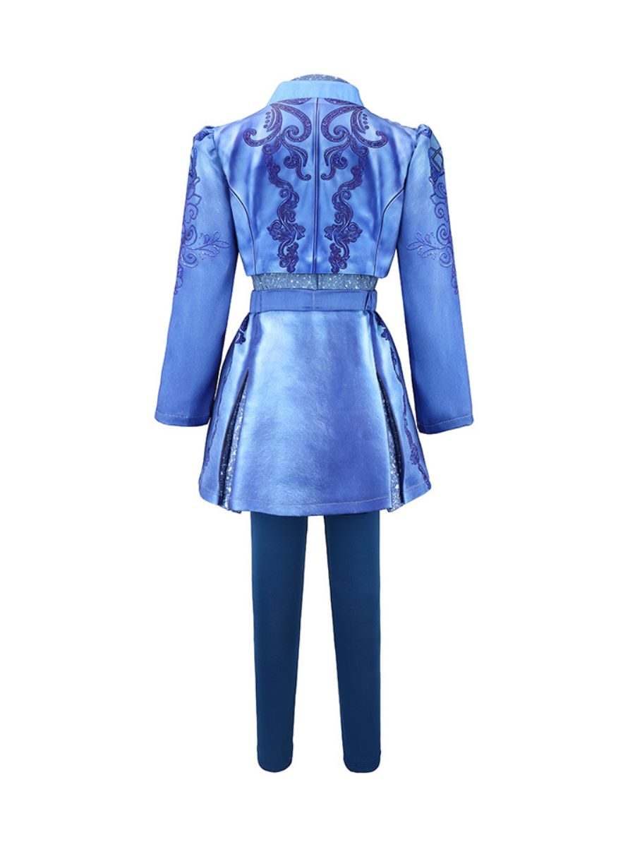 Girls Descendants 5 Chloe Costume Descendants Wicked Wonderland Blue Princess Cosplay Outfit