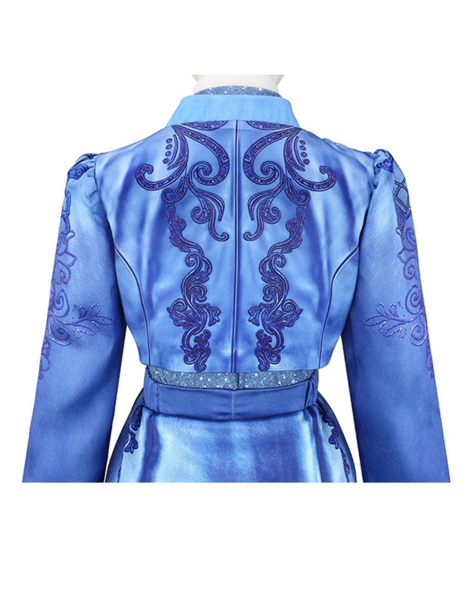 Girls Descendants 5 Chloe Costume Descendants Wicked Wonderland Blue Princess Cosplay Outfit
