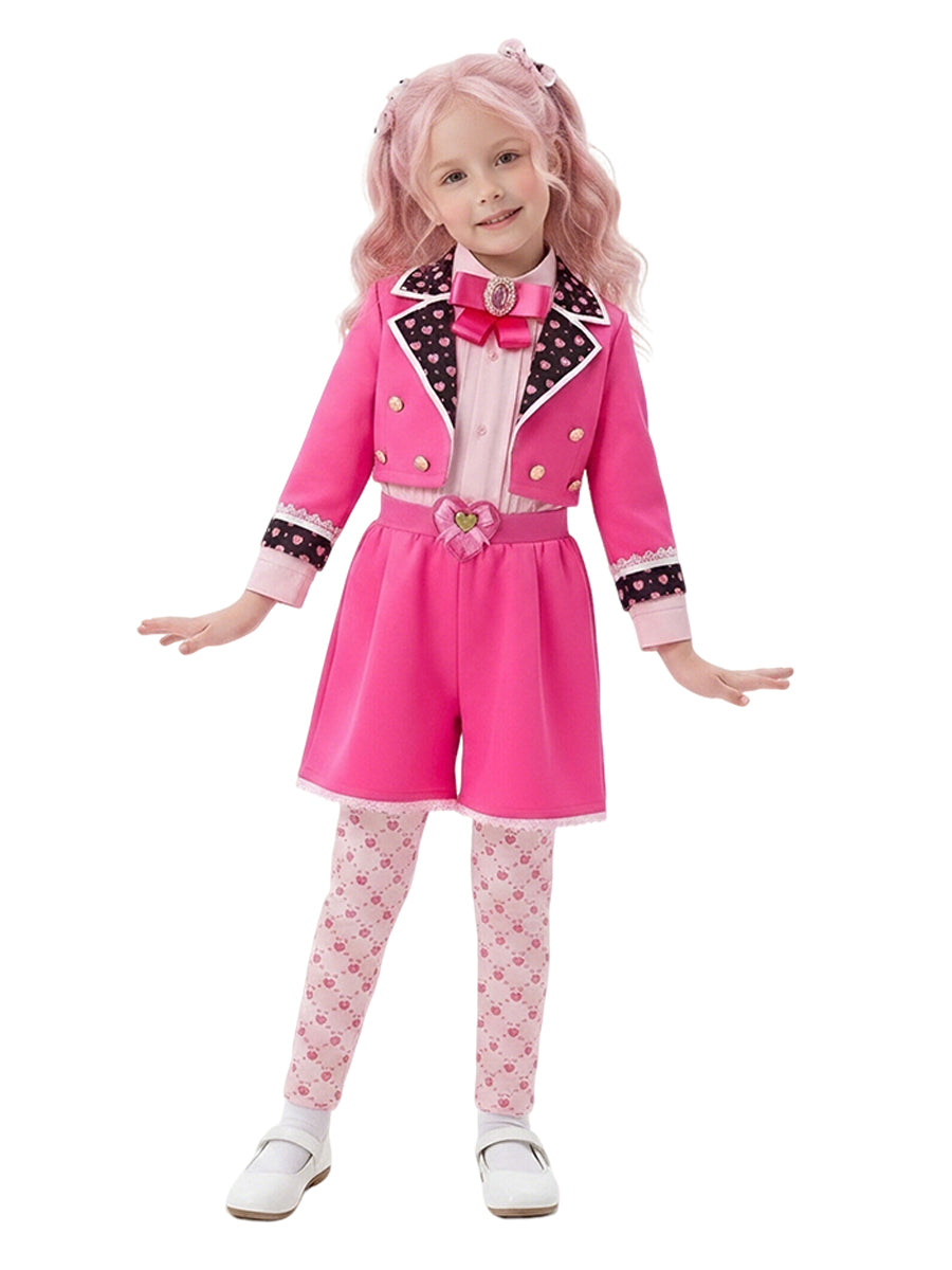 Girls Descendants 5 Pink Costume Descendants Wicked Wonderland Pink Princess Cosplay Outfit