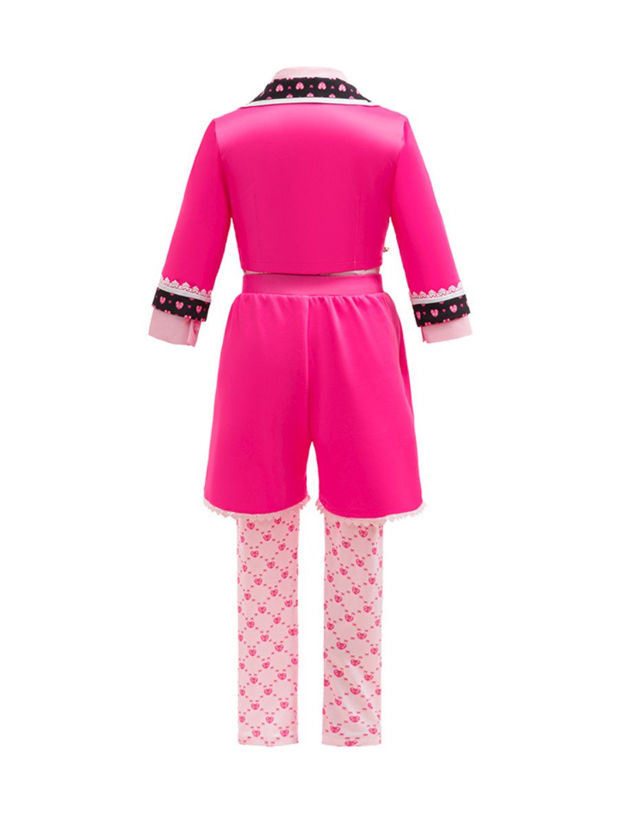 Girls Descendants 5 Pink Costume Descendants Wicked Wonderland Pink Princess Cosplay Outfit