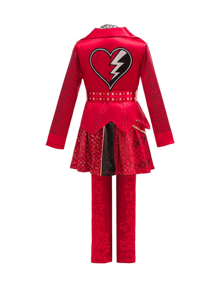 Girls Descendants 5 Red Costume Descendants Wicked Wonderland Red Princess Outfit