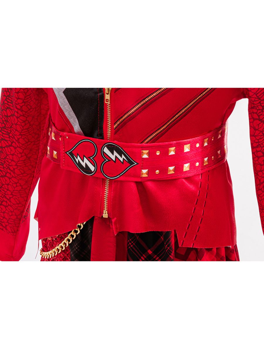 Girls Descendants 5 Red Costume Descendants Wicked Wonderland Red Princess Outfit