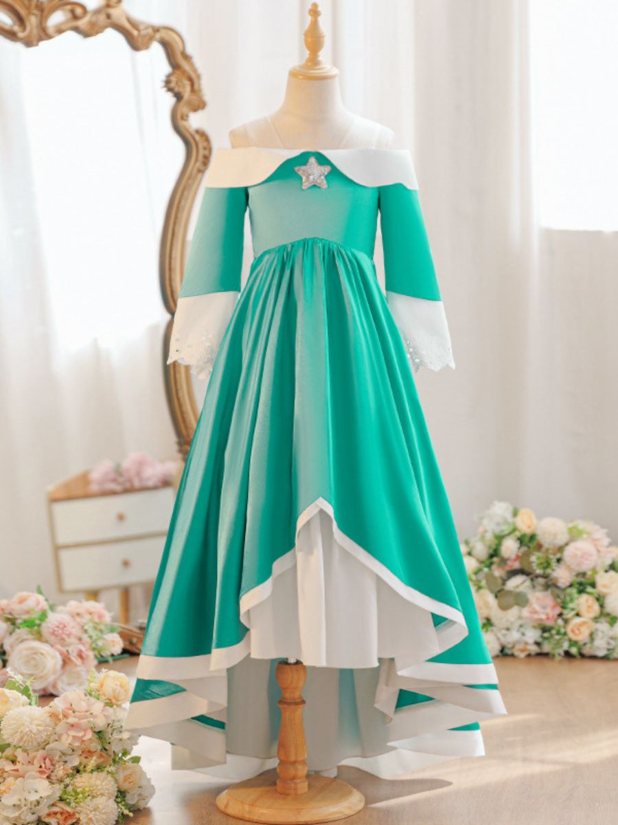 Girls Super Mario Rosalina Costume Princess Rosalina Cosplay Outfit