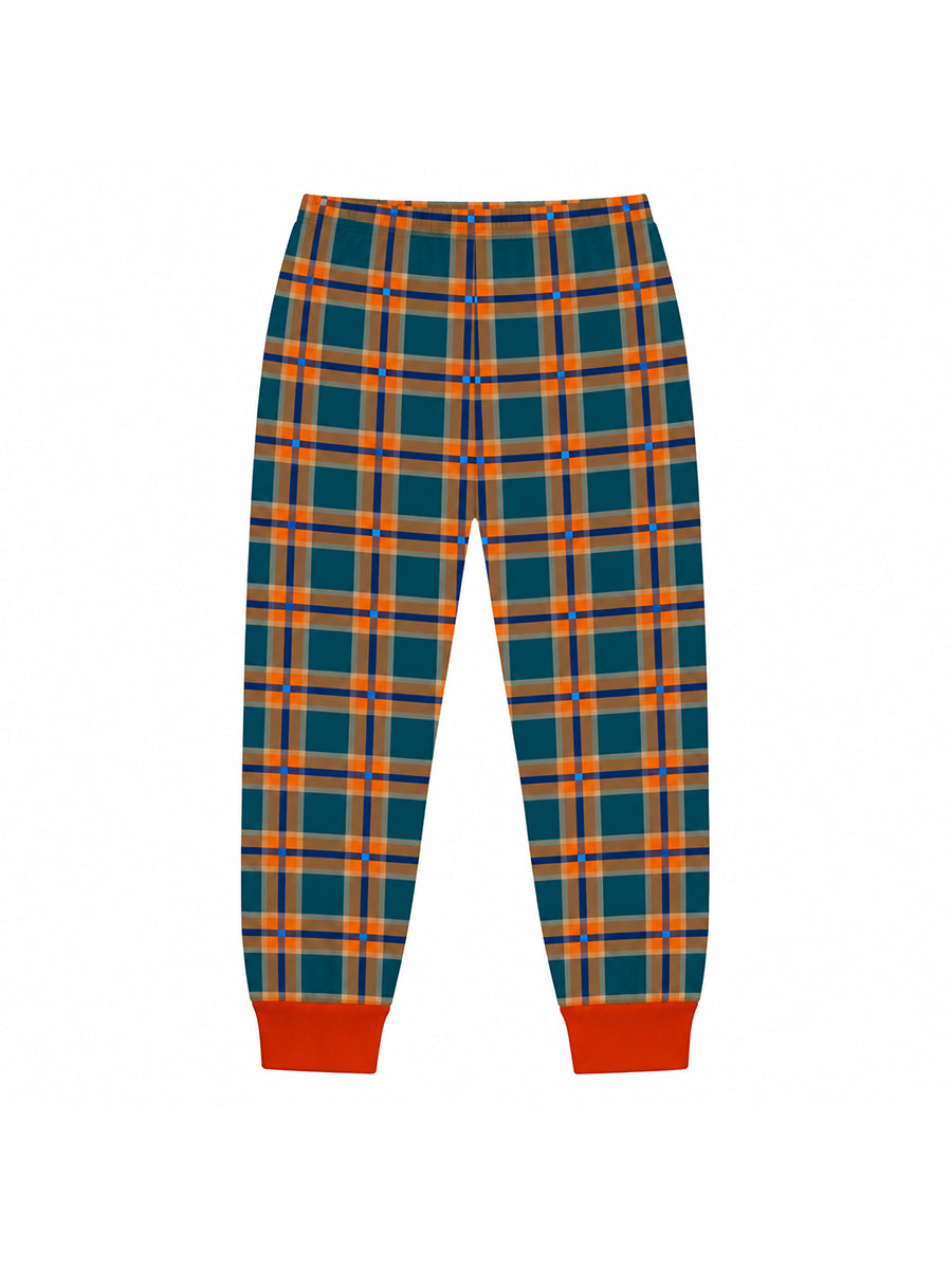 Girls Wildwood Prue Costume 2 Piece 3D Printed Blue Top and Plaid Jogger Pants
