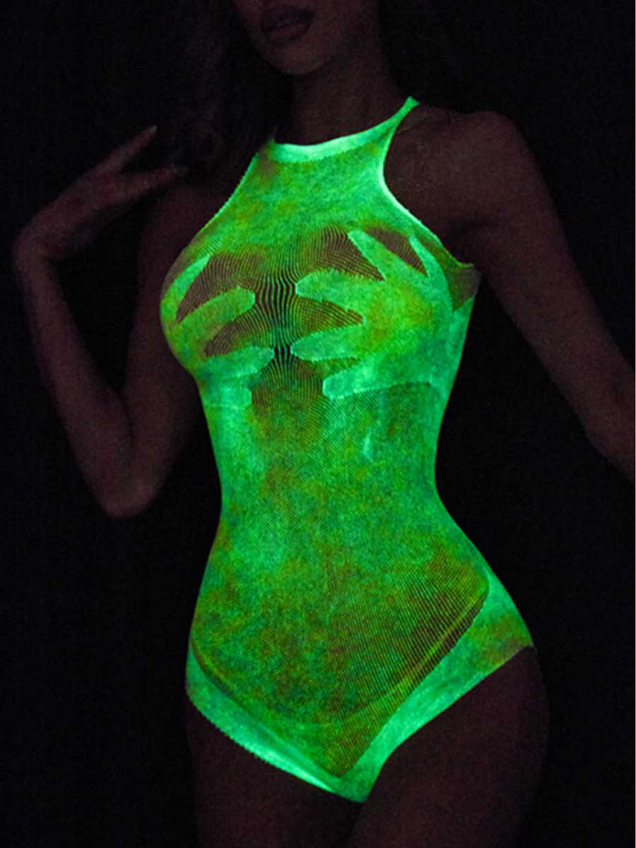 Glow In The Dark Teddy Lingerie YOMORIO Glow In The Dark Teddy Lingerie YOMORIO