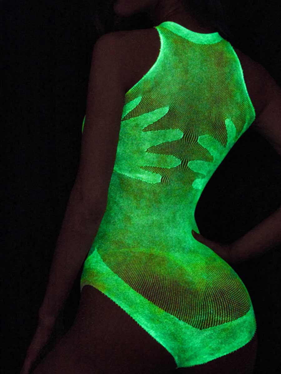 Glow In The Dark Teddy Lingerie YOMORIO Glow In The Dark Teddy Lingerie YOMORIO