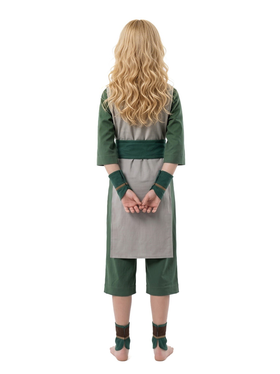 Toph Beifong Cosplay Costume for Kids and Adults Avatar Earth Kingdom Outfit