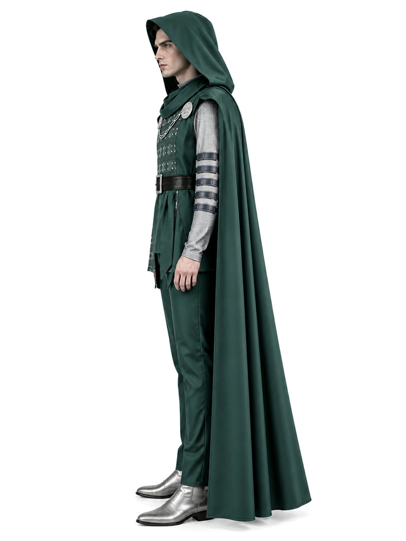 Doctor Doom Costume Comic Supervillain Victor Von Doom Cosplay Outfit