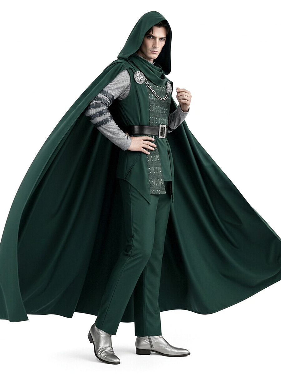 Doctor Doom Costume Comic Supervillain Victor Von Doom Cosplay Outfit