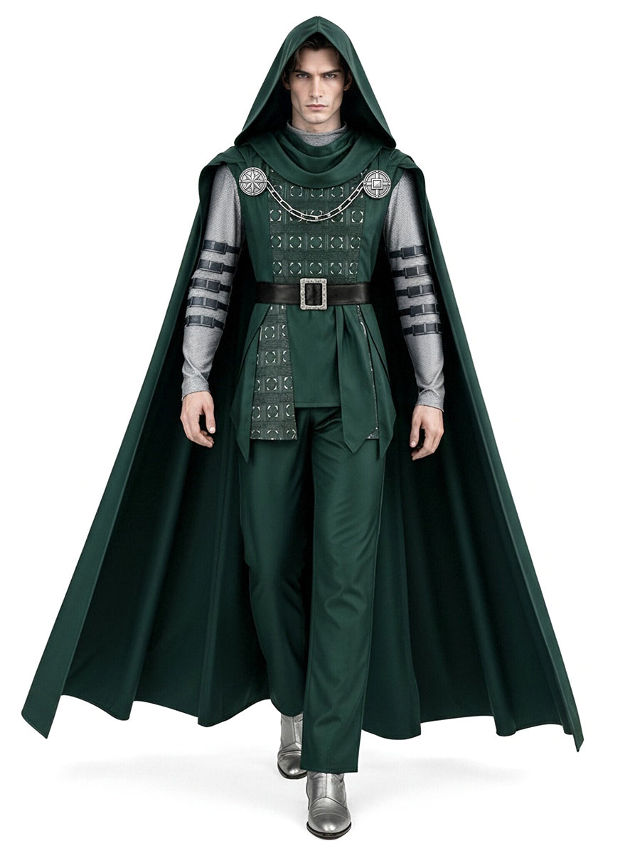 Doctor Doom Costume Comic Supervillain Victor Von Doom Cosplay Outfit
