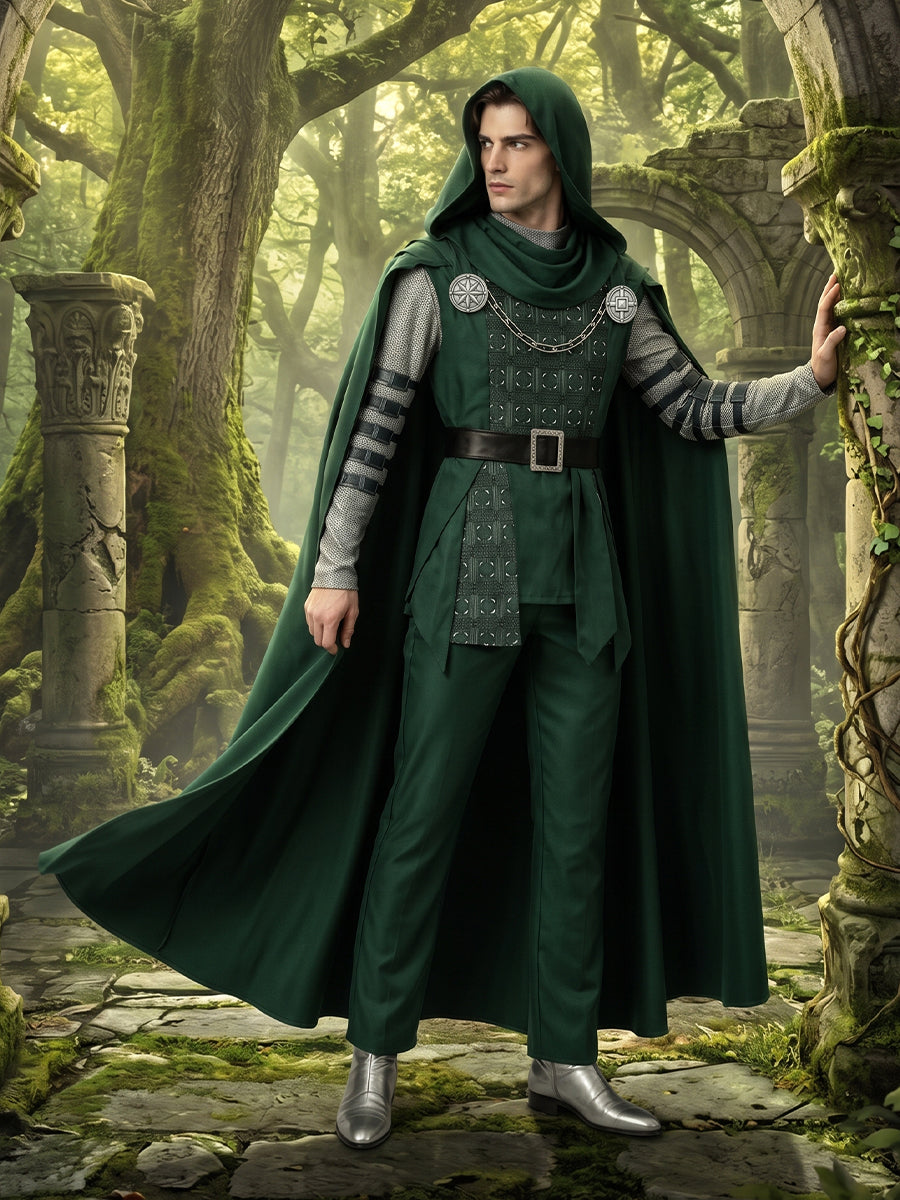 Doctor Doom Costume Comic Supervillain Victor Von Doom Cosplay Outfit