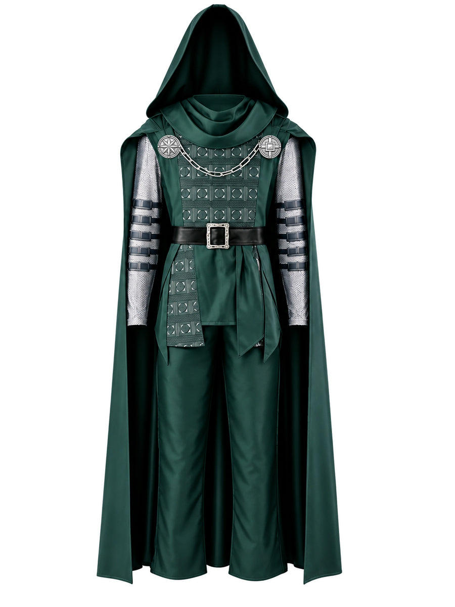 Doctor Doom Costume Comic Supervillain Victor Von Doom Cosplay Outfit