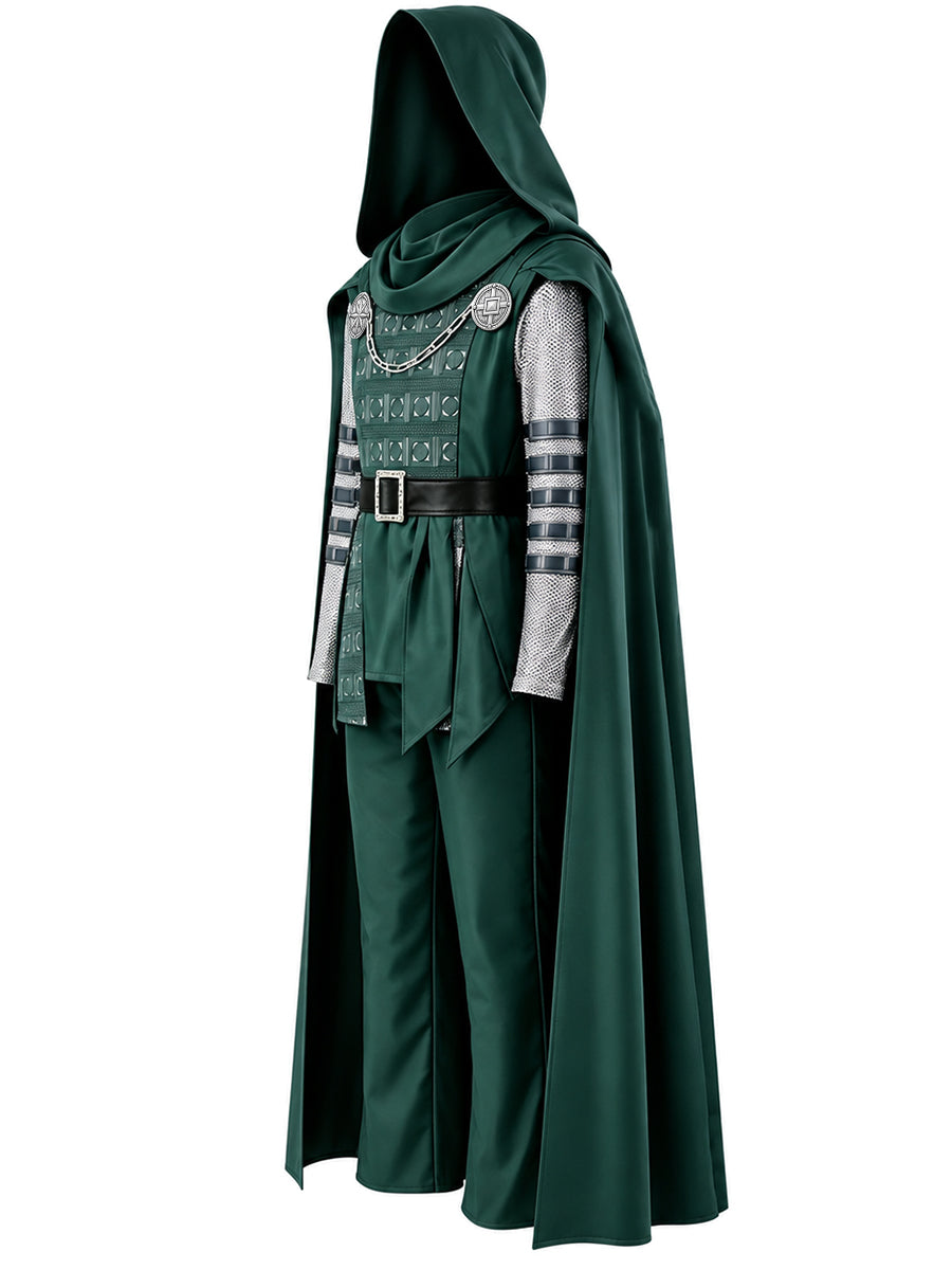 Doctor Doom Costume Comic Supervillain Victor Von Doom Cosplay Outfit