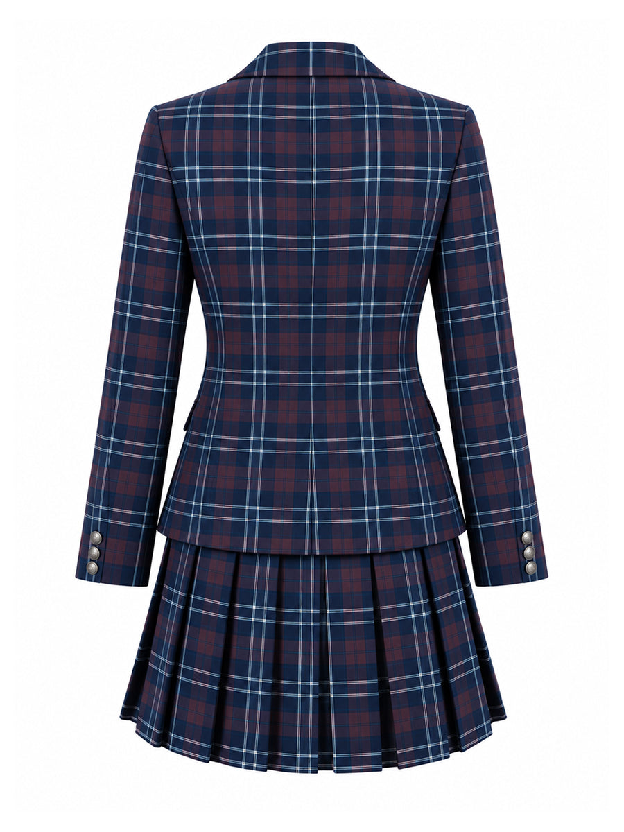 Coven Academy Costume Plaid JK School Uniform Set Japanese High School Cosplay Outfit 