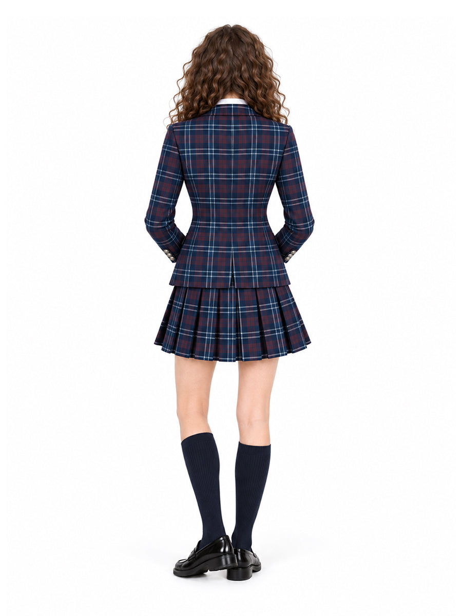 Coven Academy Costume Plaid JK School Uniform Set Japanese High School Cosplay Outfit 