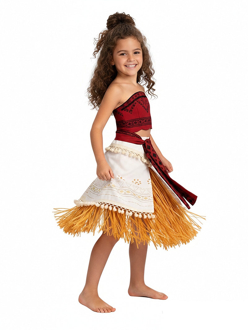 Moana Costume for Kids and Adults Disney Moana Cosplay Outfit Animated Island Princess Costumes 