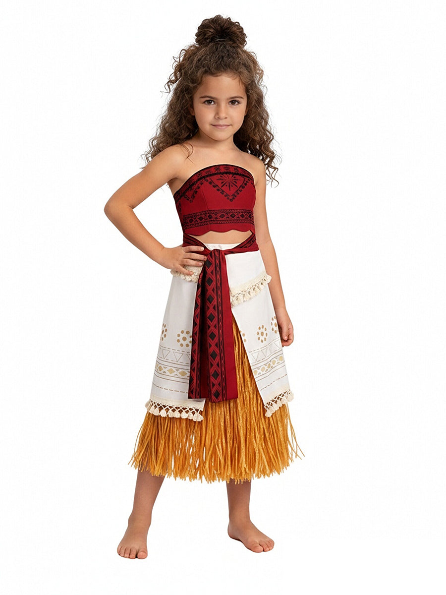 Moana Costume for Kids and Adults Disney Moana Cosplay Outfit Animated Island Princess Costumes 