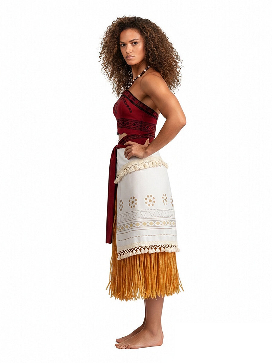 Moana Costume for Kids and Adults Disney Moana Cosplay Outfit Animated Island Princess Costumes 