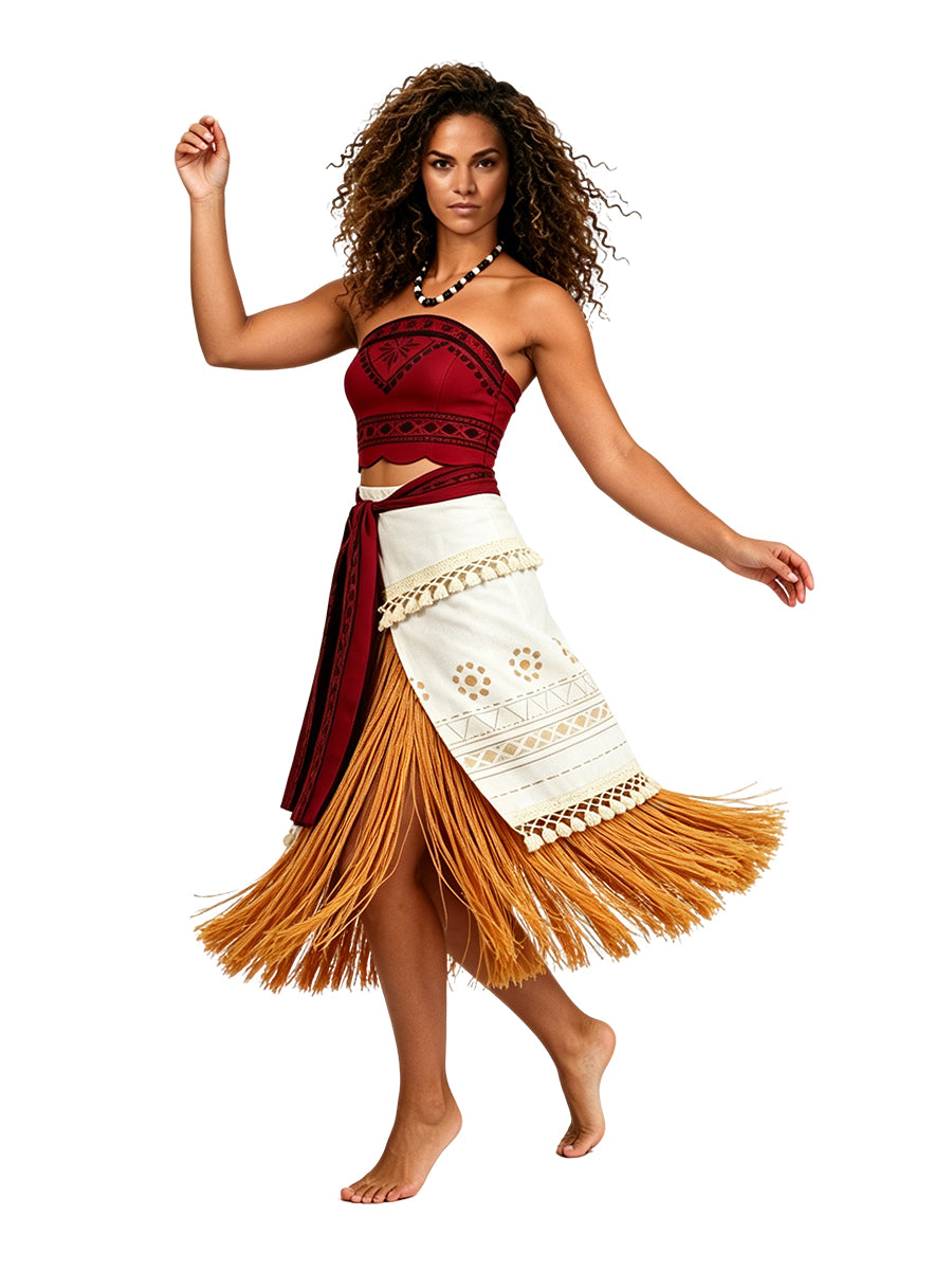 Moana Costume for Kids and Adults Disney Moana Cosplay Outfit Animated Island Princess Costumes 